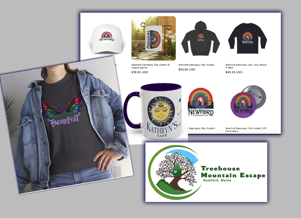 logos and branding, Faeriefest, Newford, Treehouse Mountain Escape